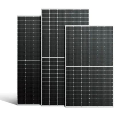 Quadro de liga de alumínio anodizado Longi LR7-72HGD 585-620W Painel solar bifacial de vidro duplo