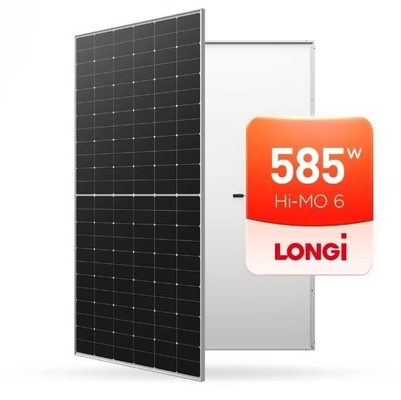 585W Longi LR5-72HTH Módulo Solar 144 Meia Célula Mono 565W 570W 575W 580W Personalizável