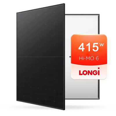 Longi Module Mono Cristalino Meio Células 415W Todos os painéis solares pretos para Sistema Solar