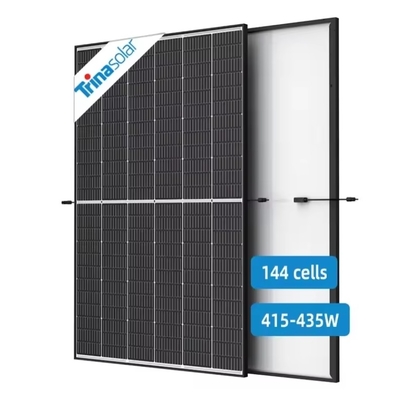 415w 420w 425w 430w 435w Half Cell Black Frame Solar Panel com caixa de junção IP 68