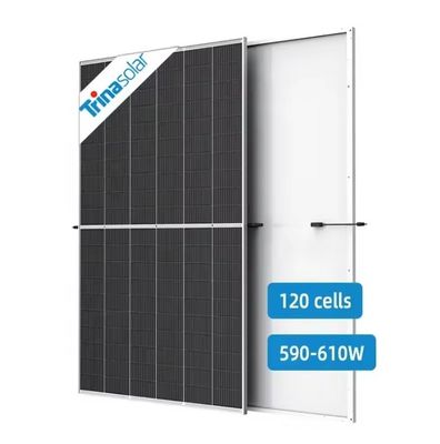 IP68 Caixa de junção de meia célula painel solar monocristalino 590W 595W 600W 605W 610W
