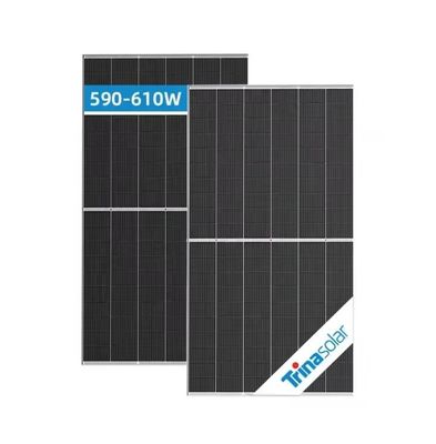 Trina Vertex 610W painel solar bifacial monocristalino módulo fotovoltaico de meia célula