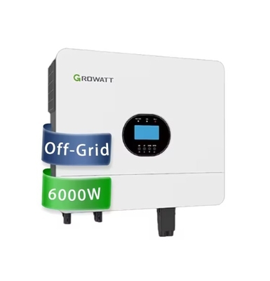 Growatt SPF 6000 ES Plus Inverter de painel solar de 6 kW de fase única para sistemas fotovoltaicos fora da rede