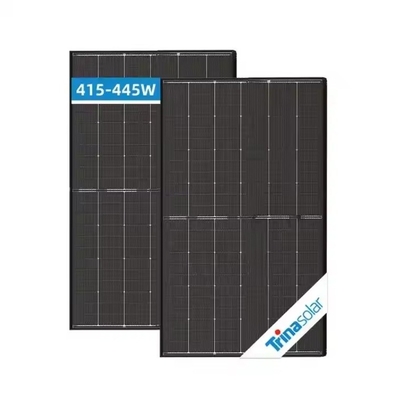 Modulo de painel solar de silício monocristalino de tipo N de 415w-445w com vidro de alta transmissão