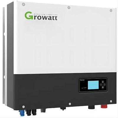 Inversor de armazenamento residencial híbrido Growatt 4kw 5kw 6kw 7kw 8kw 10kw 2 MPPTs Inverter