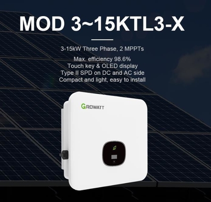 Inversor solar de onda senoidal pura 10kW 11kW 12kW 13kW 15kW para residência de três fases