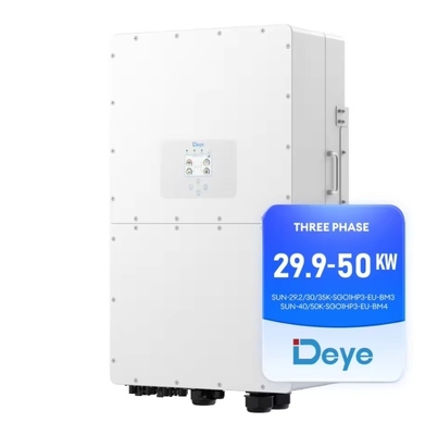 Frequência de saída 50/60HZ Inversor solar Deye para Inversor híbrido de três fases de 29,9Kw