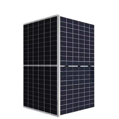 565W-595W Painel solar monocristalino bifacial de vidro duplo com caixa de junção IP68