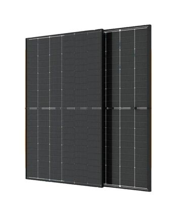 GLD-430N totalmente preto Painel solar bifacial 410W-430W Meia célula monocristalina 1760x1098x30mm