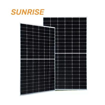 Sunrise GLD-580BDG Painel Solar Bifacial com tamanho de célula de 182mmx182mm e design de meia célula