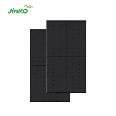 Painéis solares Jinko Tiger Neo Série N 425W 430W 435W 440W 445W Modulo solar monocristalino de meia célula todo preto