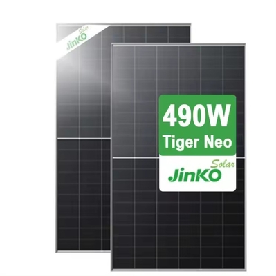 Painel Solar Jinko Tiger Neo 60HL4- V 470W 475W 480W 485W 490W Módulo Monofacial de Meia Célula
