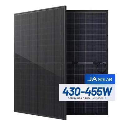 JA Módulo Solar N tipo JAM54D41 LB Mono todo preto Bifacial 430W 435W 440W 445W 450W 455W painel solar fotovoltaico