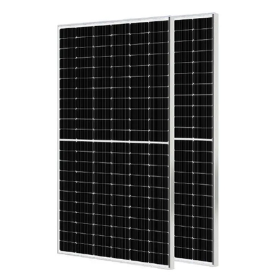 Painel solar de vidro de alta transmissão bifacial HPBC Tech Longi Monocristalino para sistema de energia solar
