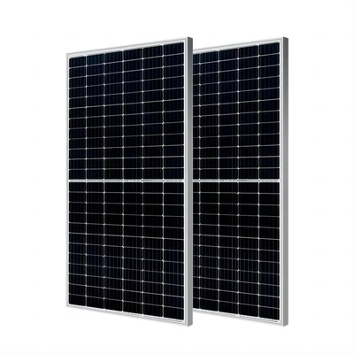 Painel Solar Bifacial de Silício Monocristalino 132 Células 560W-580W para Sistema de Energia Solar