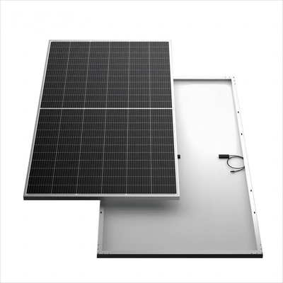 Painel fotovoltaico solar de silício monocristalino GLD-585BS, folha de fundo branca e caixa de junção IP68