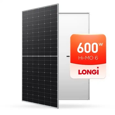 Longi Hi-MO X6 LR5-72HTHF 565W-600W Painel Solar Monocristalino e Caixa de Junção IP68