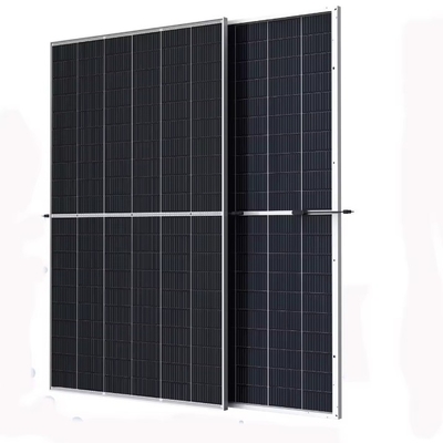 Módulo Solar Bifacial Monocristalino de Meia Célula de 680 W para Sistema de Energia Solar