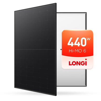 Longi Hi-MO X6 Painel Solar Monofacial 440W 445W 450W 108 Células para Sistema de Energia Solar