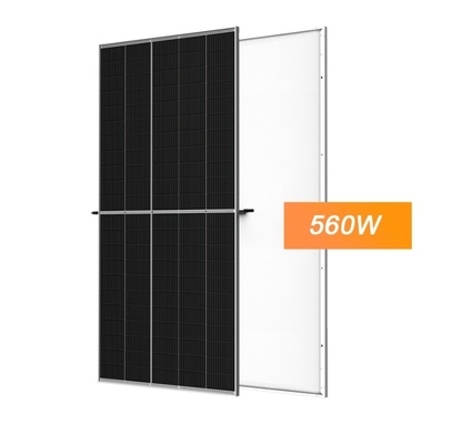Quadro de liga de alumínio anodizado painel solar residencial de 550W célula monofacial de 182 mm