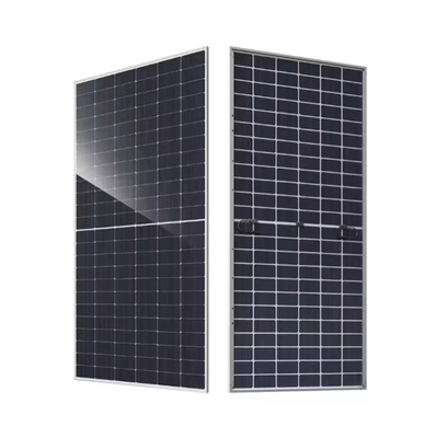 580W-605W Número de células 144 Meias células Painel solar monocristalino bifacial de vidro duplo