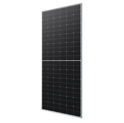 Painéis solares Longi 610W 615W 620W 625W Painéis fotovoltaicos bifaciais de vidro duplo